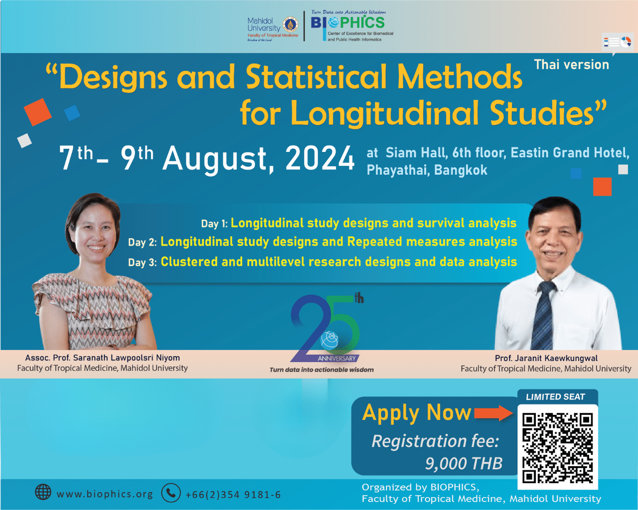 Designs and Statistical Methods for Longitudinal Studies